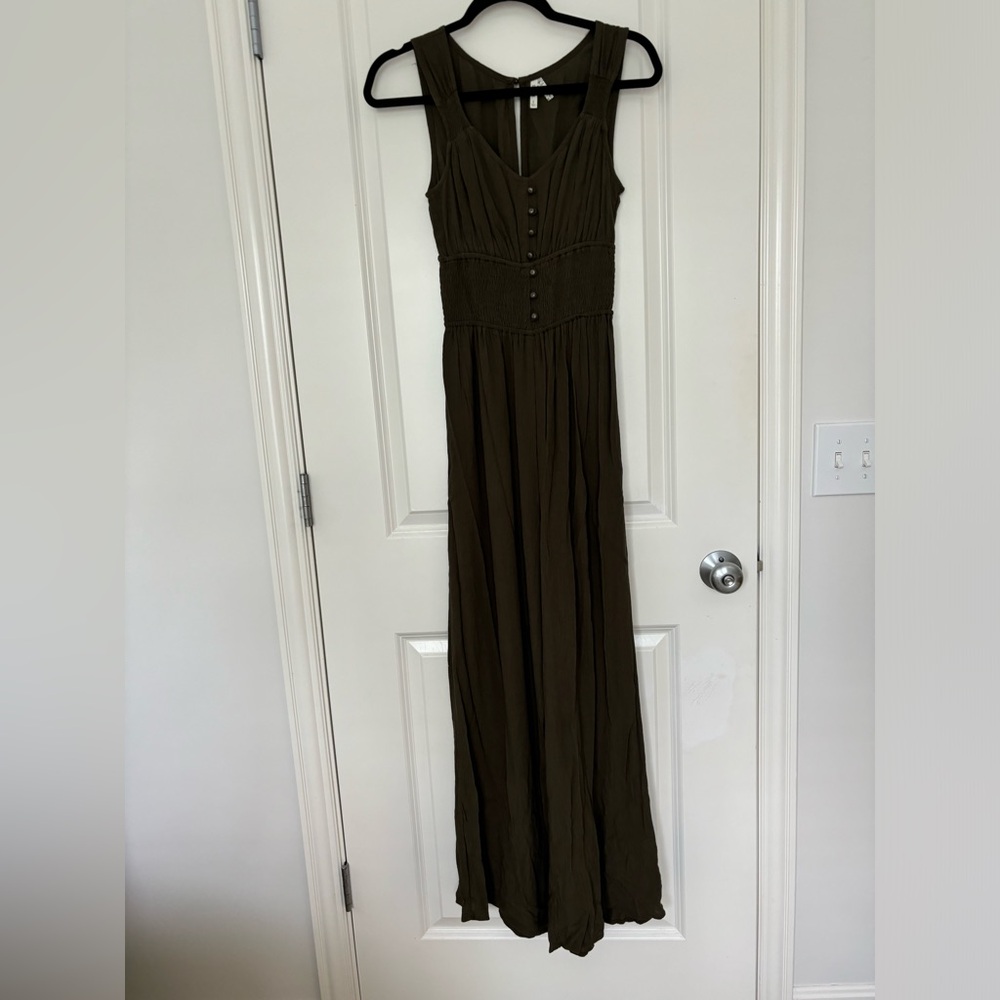 Beautiful wide leg green jumpsuit